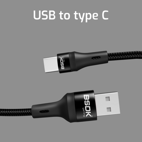 USB to Type C - Nylon Braided - Image 2