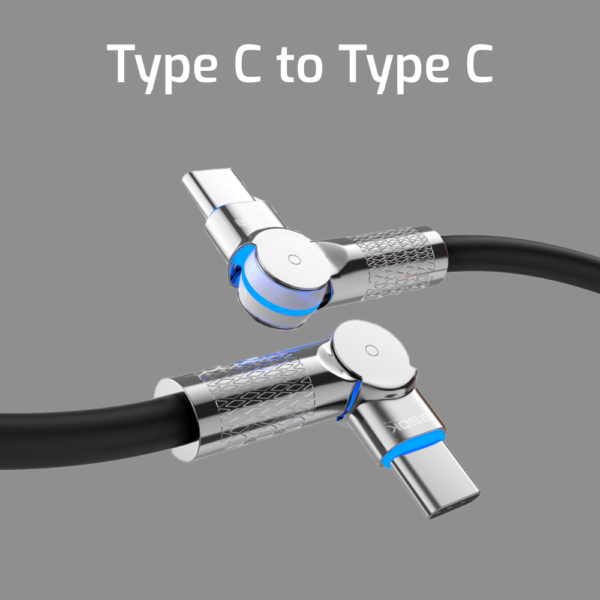 Type C to Type C - Premium Rotational Black - Image 2