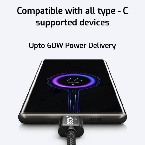USB to Type C - Nylon Braided - Image 3