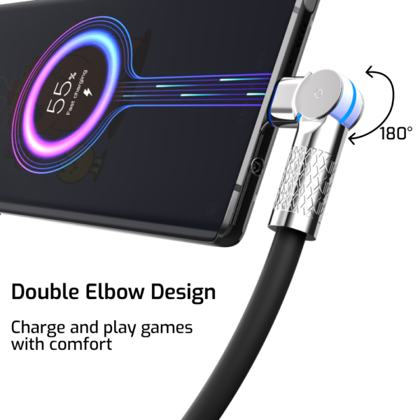 Type C to Lightning - Premium Rotational Black - Image 5