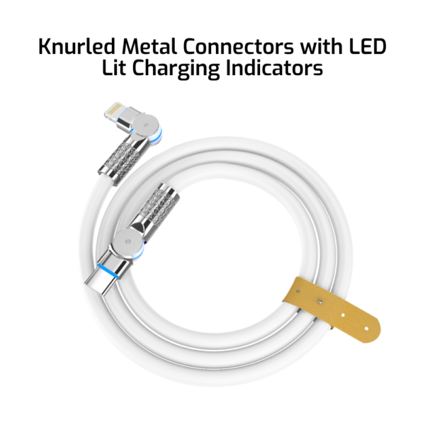 Type C to Lightning - Premium Rotational White - Image 6