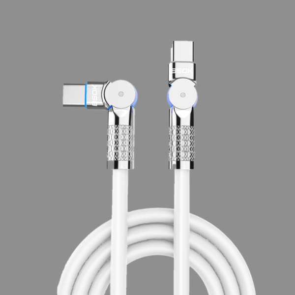 Type C to Type C - Premium Rotational White