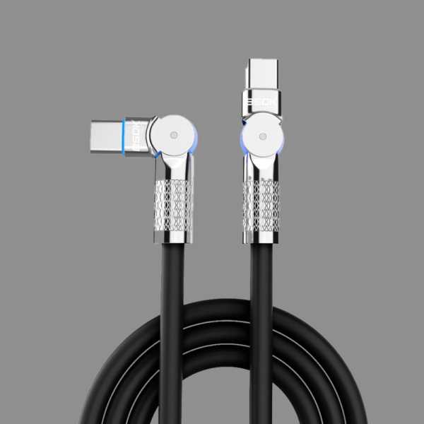 Type C to Type C - Premium Rotational Black