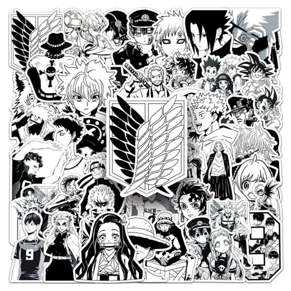 Manga Panels Assorted Black & White