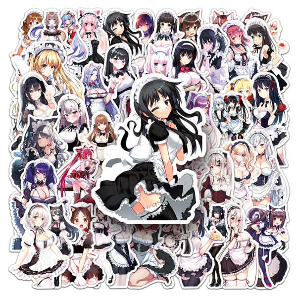 Japanese Sexy Maid Stickers