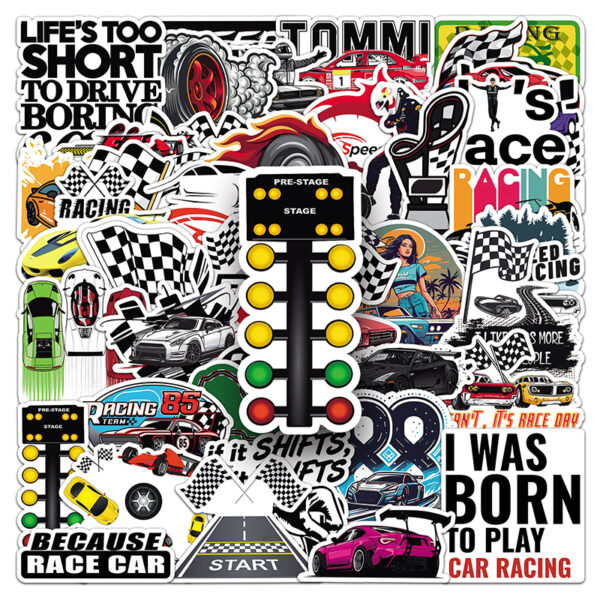 Car Racing Enthusiast Stickers