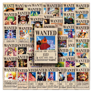 One Piece Wanted Posters Stickers