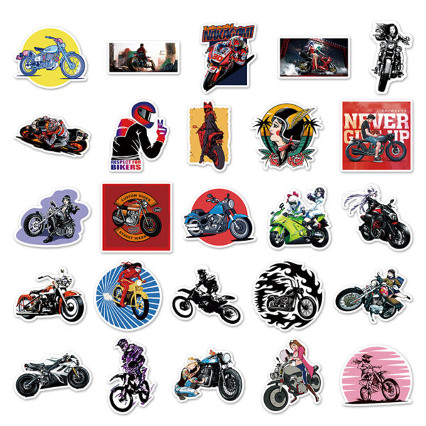 Bikers Motorcycling Stickers - Image 3