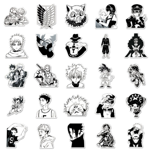 Manga Panels Assorted Black & White - Image 2