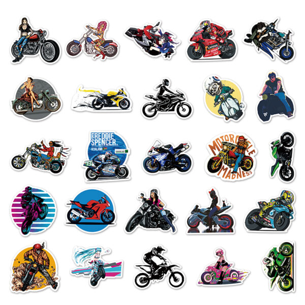 Bikers Motorcycling Stickers - Image 2