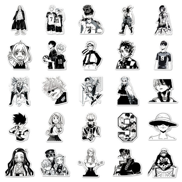 Manga Panels Assorted Black & White - Image 3