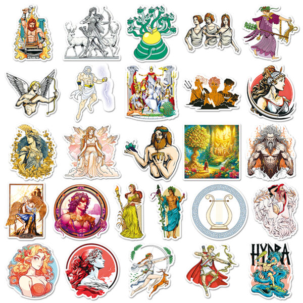 Greek Mythological Gods Stickers - Image 3