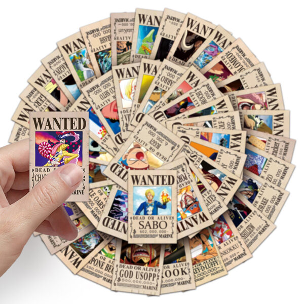 One Piece Wanted Posters Stickers - Image 4