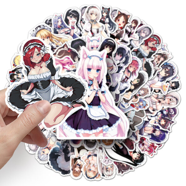 Japanese Sexy Maid Stickers - Image 5