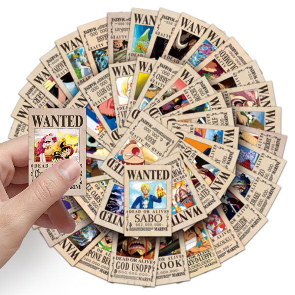 One Piece Wanted Posters Stickers - Image 5